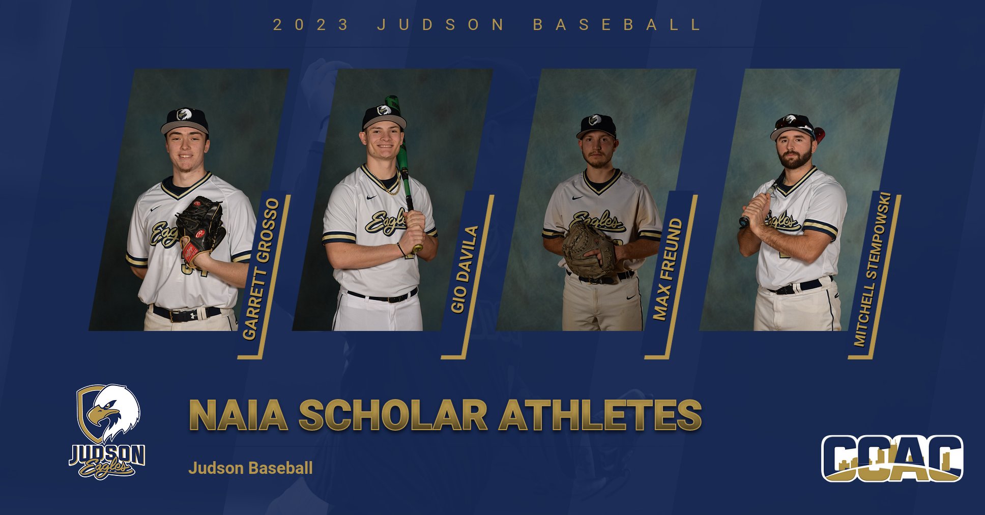 Davila, Freund, Grosso, and Stempowski Earn NAIA Scholar Athlete Honors