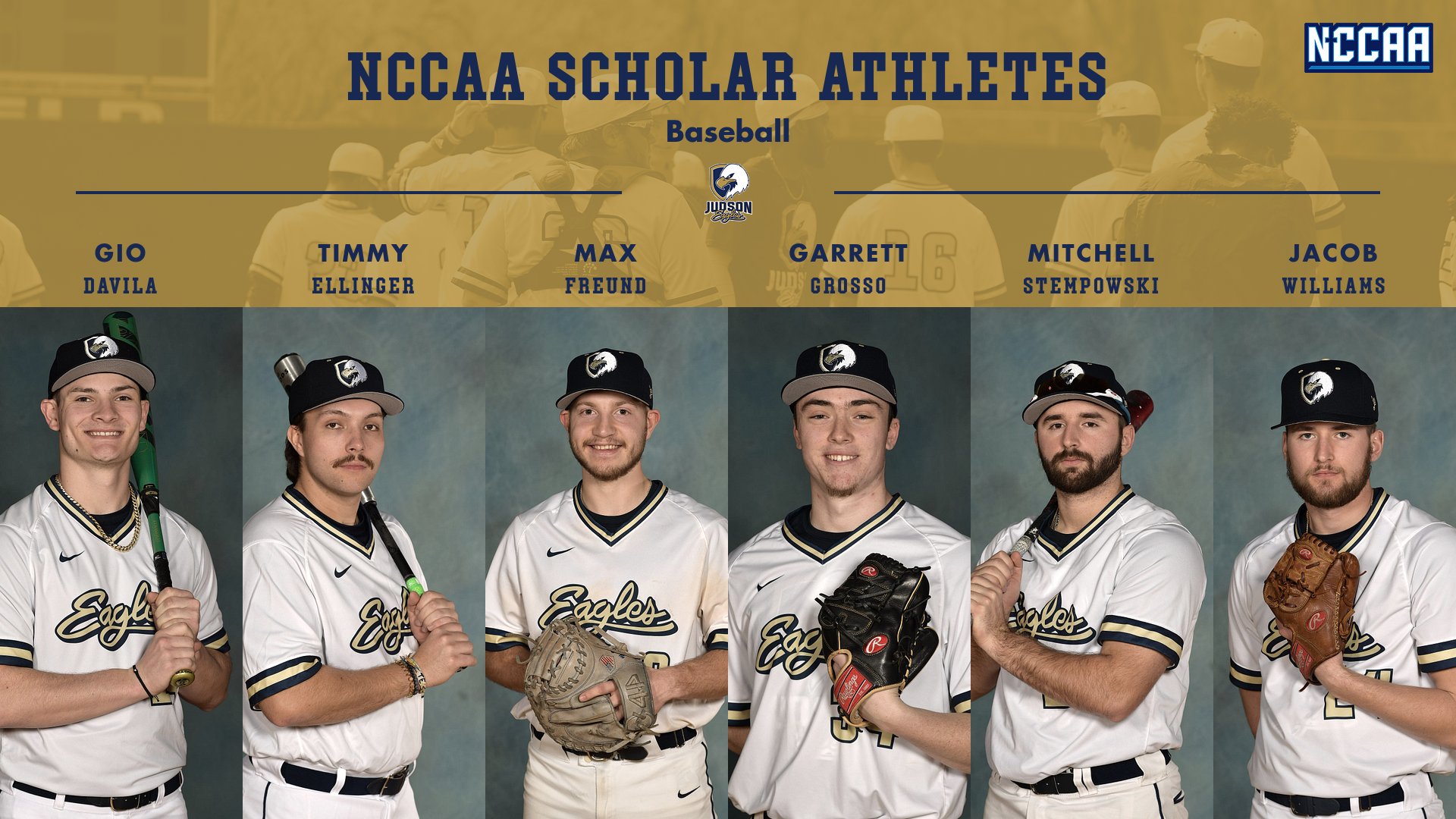 Six Eagles Named NCCAA Baseball Scholar Athletes