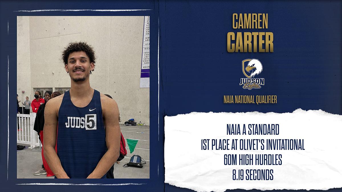 Carter's NAIA A-Standard Performance in High Hurdles Highlights Eagles' Second Trip to ONU