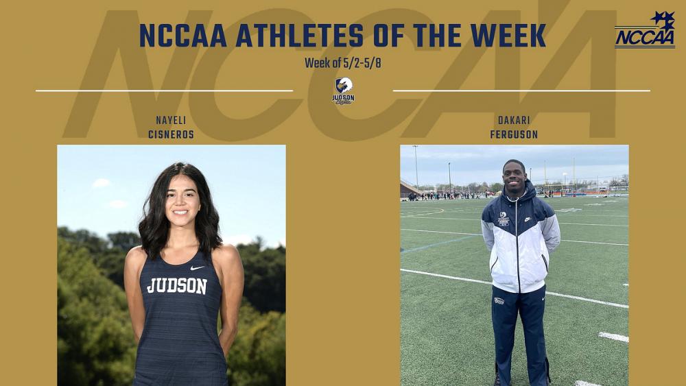 Cisneros and Ferguson Earn NCCAA Athlete of the Week Honors in Track & Field