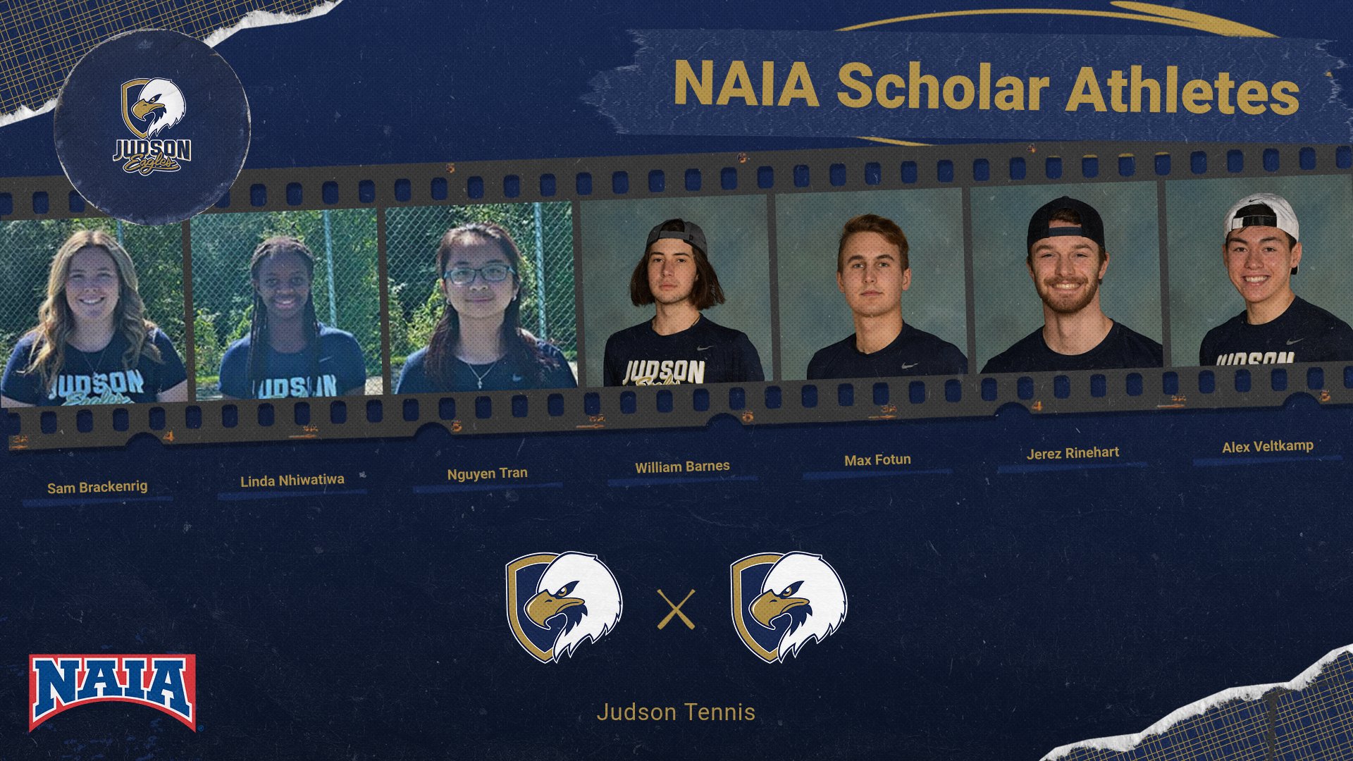 Seven Tennis Players Named NAIA Scholar-Athletes
