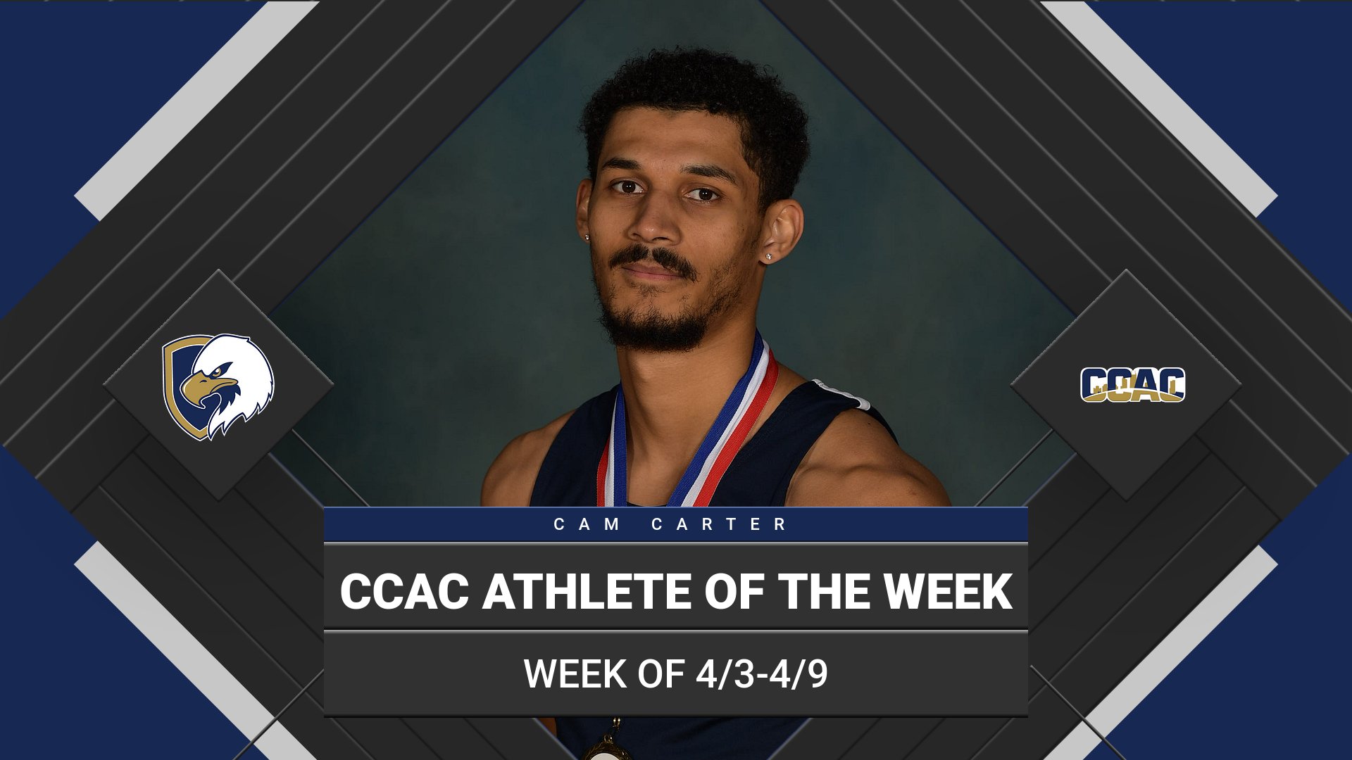 Carter Named CCAC Men's Track Athlete of the Week