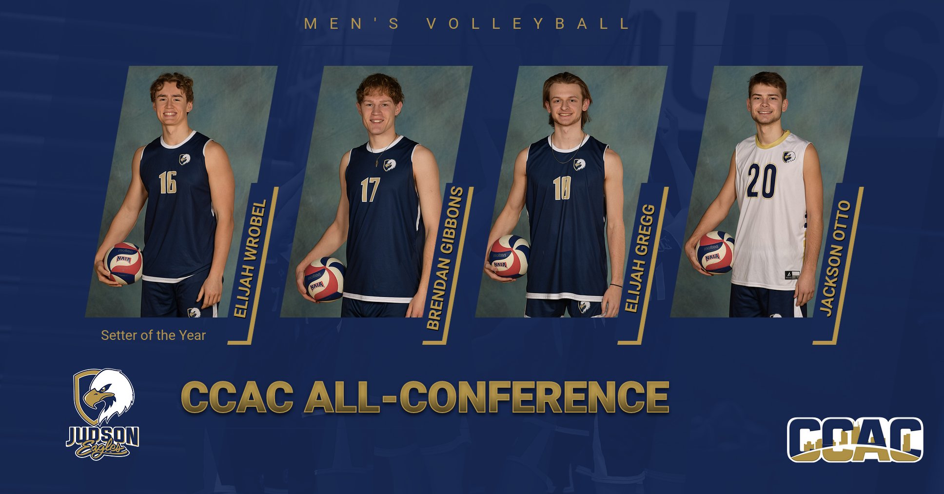 Four Eagles Named CCAC All-Conference Members; Wrobel Setter of the Year